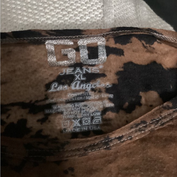 GO Jeans - Los Angeles - Long Sleeve - Shear Brown & Black Tee - size XL - Picture 7 of 7